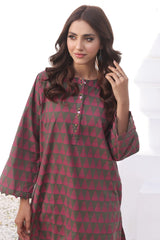 Olive Branch Dyed Printed Kurti - (Pret)