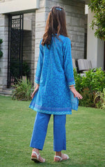 Sapphire Lawn Embroidered kurti - (Pret)