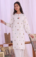 Crystal Lawn Embroidered Kurti - (Pret)