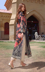 Charcoal Lawn Embroidered - (Pret)