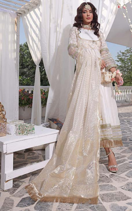 Raw silk dress on sale with banarasi dupatta