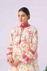 Sylvin Lawn Embroidered Kurti - (Unstitched)