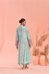 Biscay Green 2PCs Lawn Embroidered - (Pret)