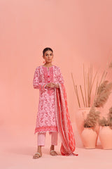 Peach Blossom 3PCs Lawn Embroidered - (Unstitched)