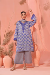 Slate Blue 3PCs Lawn Embroidered - (Unstitched)