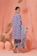 Slate Blue 3PCs Lawn Embroidered - (Unstitched)
