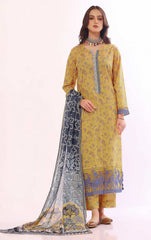 Ocher 3PCs Lawn Embroidered