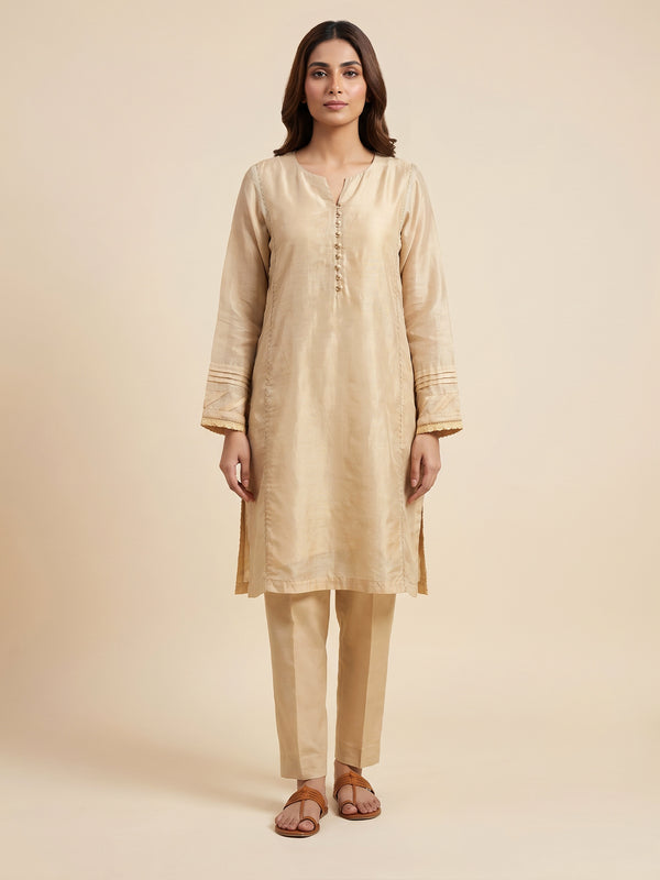 1Pc Fancy Pret Kurti Masoori Golden - OWKTG-2309031