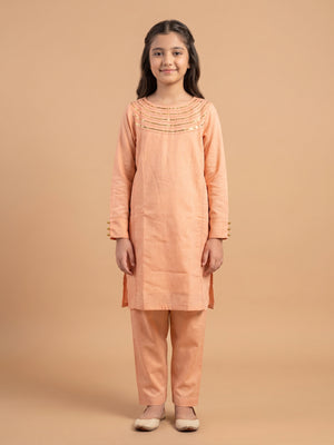 1Pc Fancy Pret Kurti Masoori Peach - OGKTG-2211034