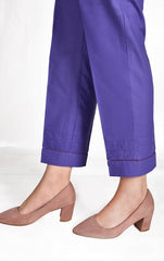 Purple Dyed Straight Pant - (Pret)