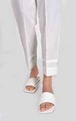 White Dyed Straight Pant