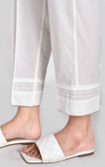 White Dyed Straight Pant