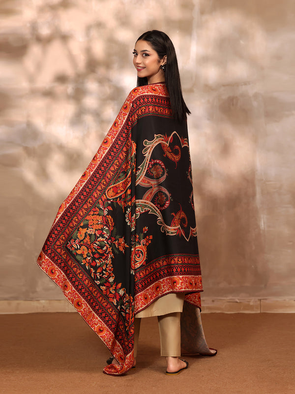 3Pc Embroidered Pret Suit Khaddar Beige - OWE3P-2610005