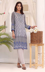 Neutral Grey Lawn Embroidered Kurti