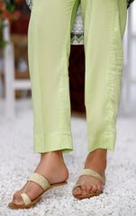 Green Dyed Straight Pant - (Pret)