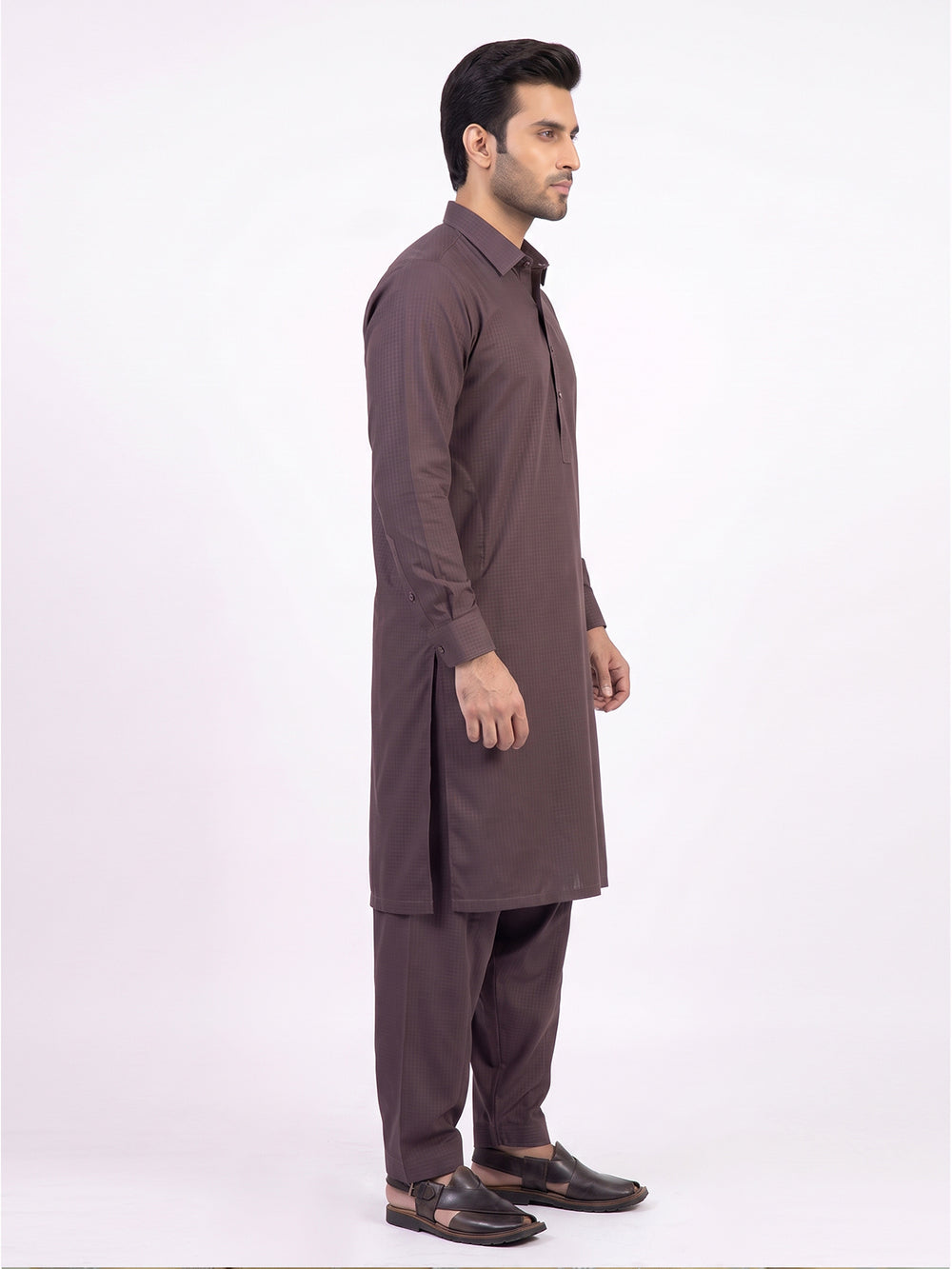 Mens Unstitched Star Space Cotton Maroon_SQ-021
