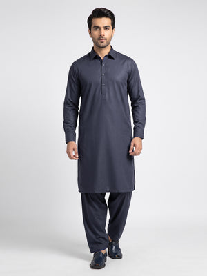 Mens Unstitched Star Sparkle Cotton Navy Blue_OMUS-2211101