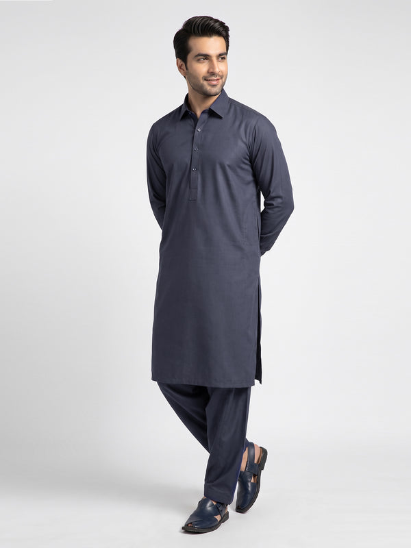Mens Unstitched Star Sparkle Cotton Navy Blue_OMUS-2211101