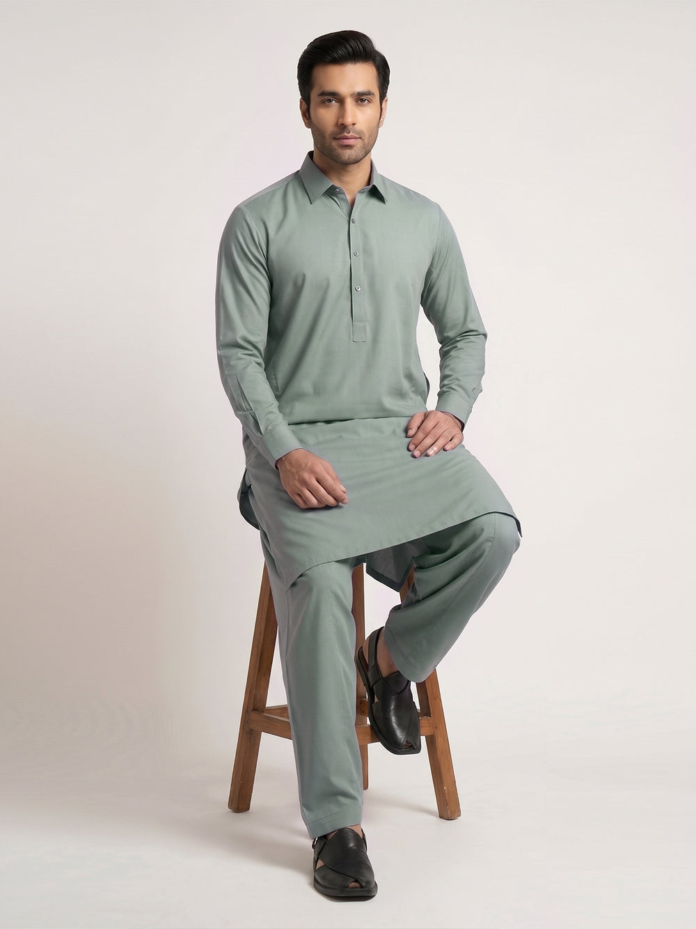 Mens Unstitched Star Infinity Cotton Aqua Blue_OMUS-2211103