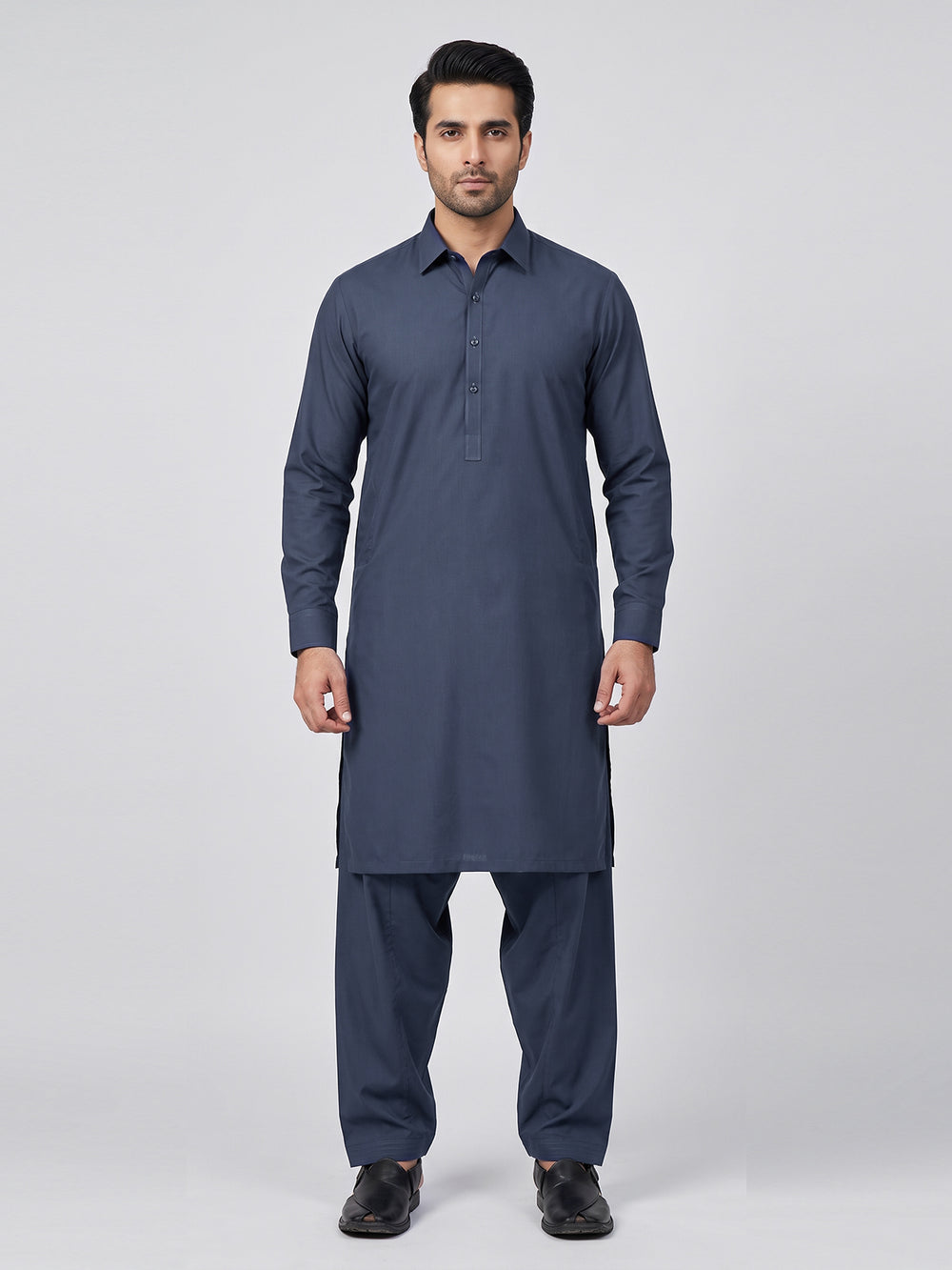 Mens Unstitched Star Sparkle Cotton Navy Blue_OMUS-2211101-1