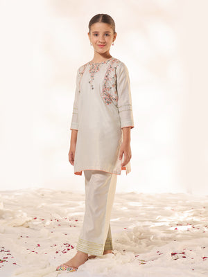 1Pc Embroidered Pret Kurti Masoori Light Green - OGEKTG-2303010-1