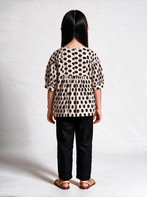 2Pc Printed Pret Shirt Trouser Lawn Off White - OG2PG-25050