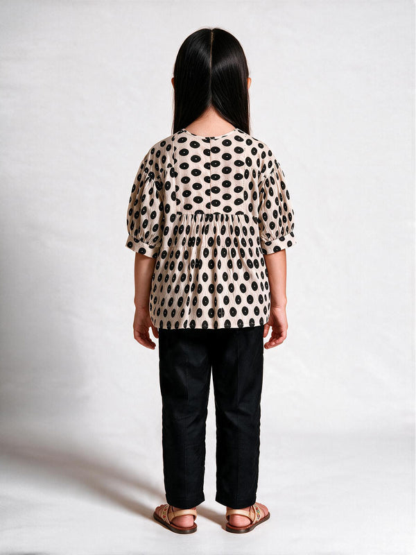 2Pc Printed Pret Shirt Trouser Lawn Off White - OG2PG-25050