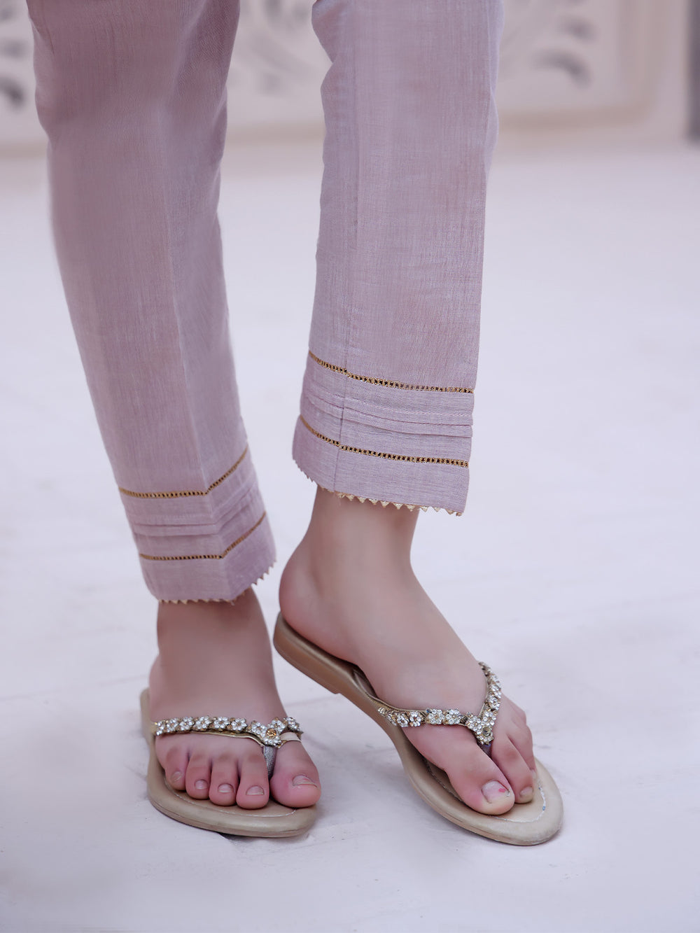 Girls' Purple Masoori Trouser - OGSP-2209010-A