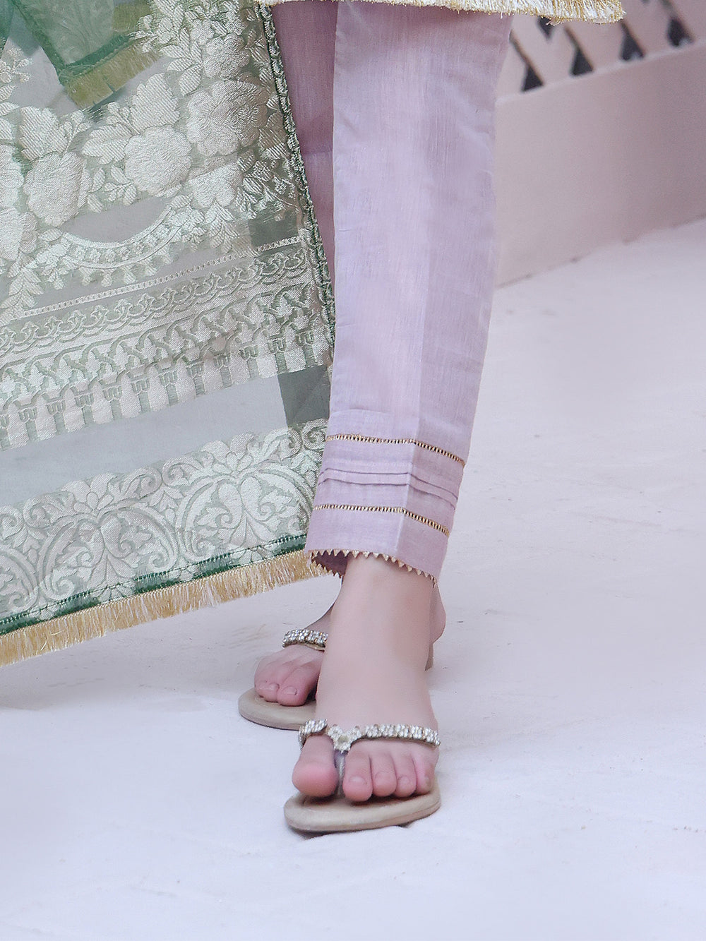 Girls' Purple Masoori Trouser - OGSP-2209010-A