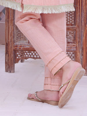Girls' Peach Masoori Trouser - OGSP-2209011-A