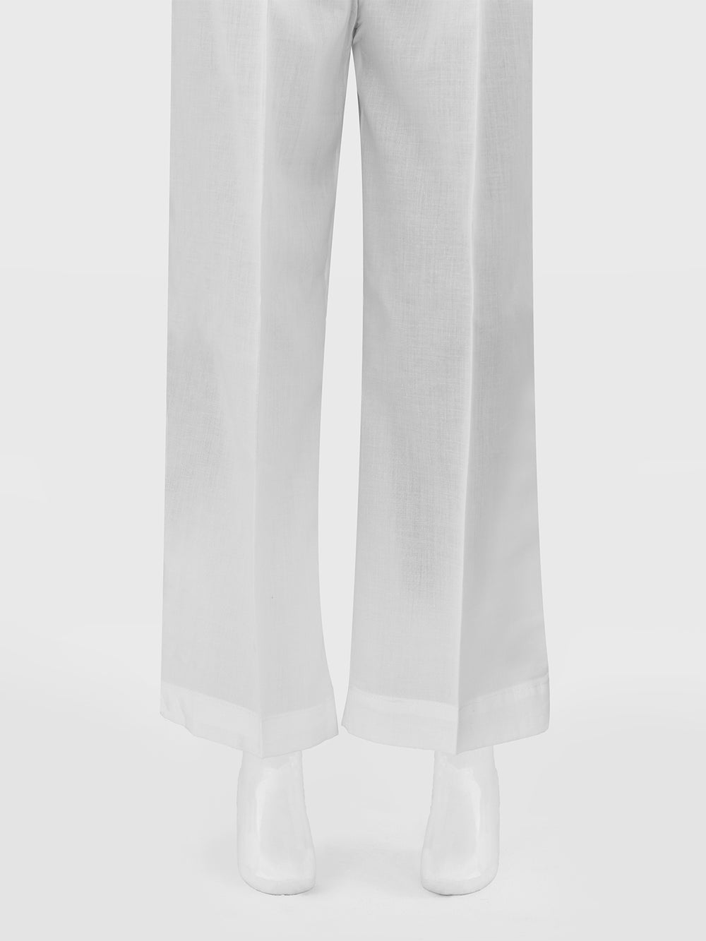 Girls' White Dyed Cambric Trouser - OGSP-2411034-2