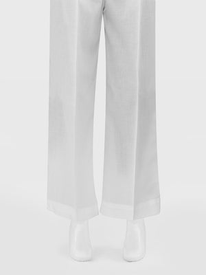 Girls' White Dyed Cambric Trouser - OGSP-2411034-2
