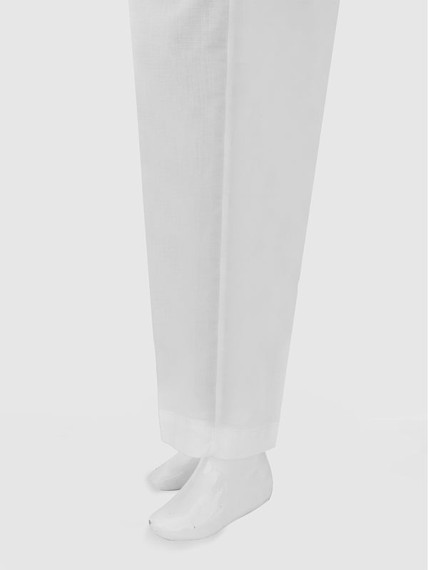 Girls' White Dyed Cambric Trouser - OGSP-2411034-2