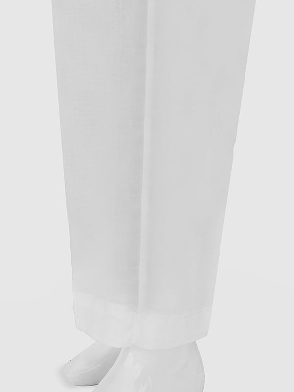 Girls' White Dyed Cambric Trouser - OGSP-2411034-2