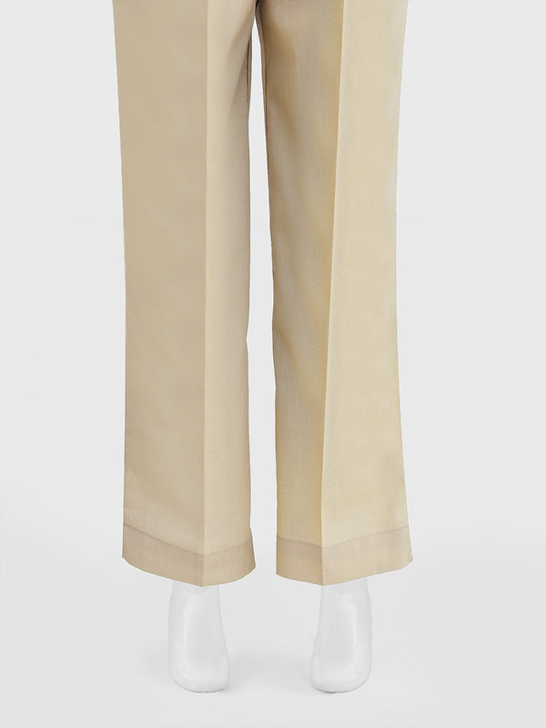 Girls' Beige Dyed Cambric Trouser - OGSP-2411034