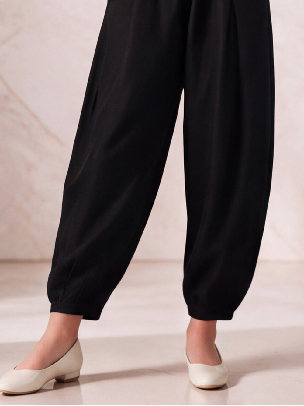 Girls' Black Dyed Lawn Shalwar - OGSL-2301026-1