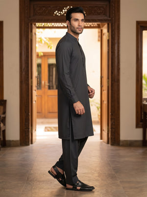 Mens Unstitched Suit Mountain Blended Black_WW-208
