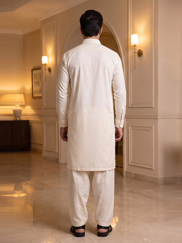 Mens Unstitched Suit Shark Cotton Cream_CW-014