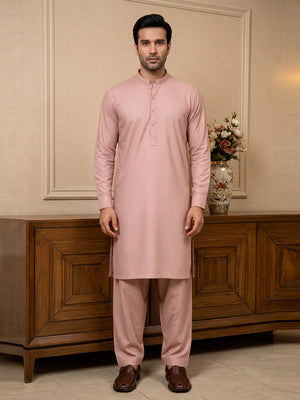 Mens Unstitched Suit Shark Cotton Pink_CW-014