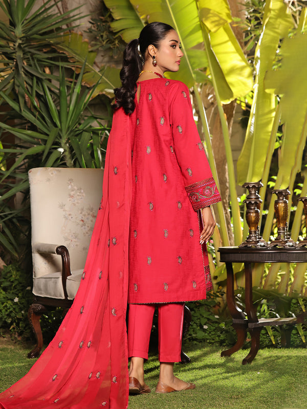 2Pc Embroidered Pret Shirt Dupatta Jacquard Atishi - OWE2P-2401049