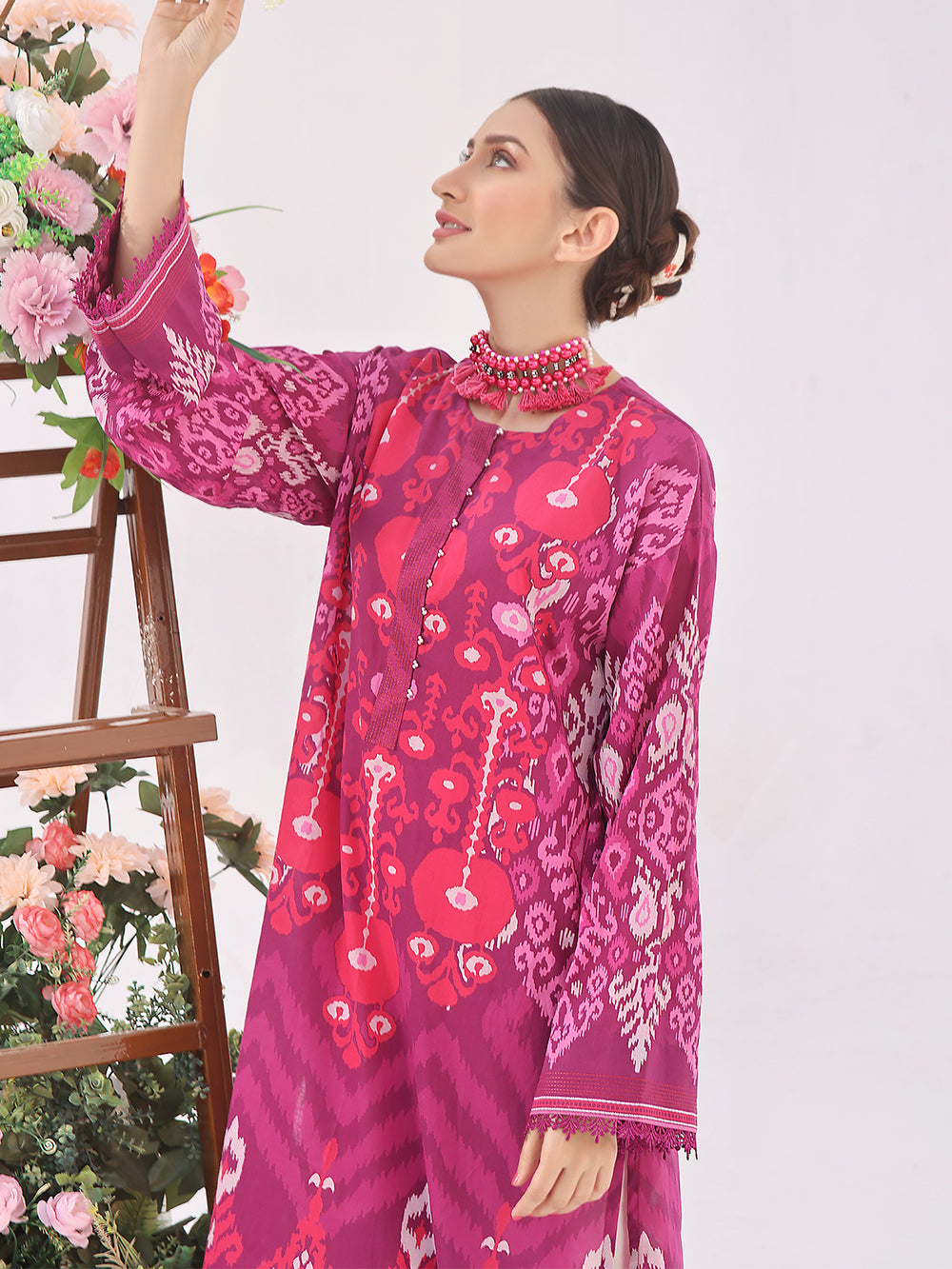 1Pc Printed Pret Kurti Lawn Atishi - OWKT-2401003