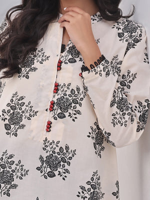 1Pc Printed Pret Kurti Lawn - OWKTG-2310012