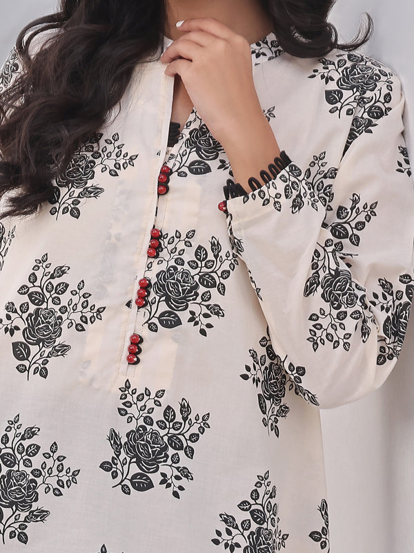 1Pc Printed Pret Kurti Lawn - OWKTG-2310012