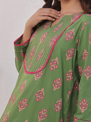 1Pc Printed Pret Kurti Lawn - OWKTG-2310029