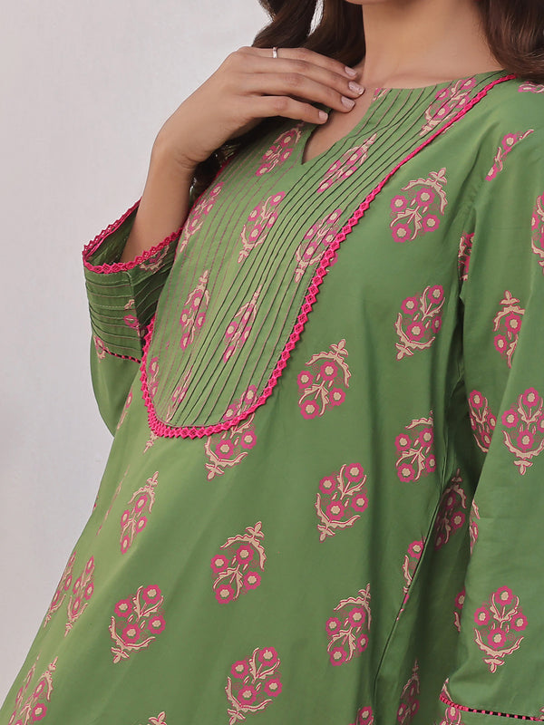 1Pc Printed Pret Kurti Lawn - OWKTG-2310029