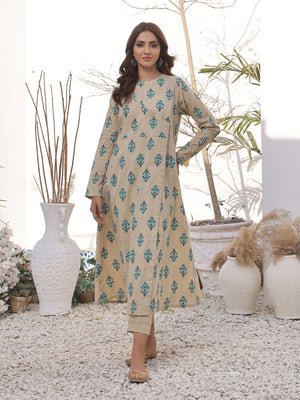 1Pc Printed Pret Kurti Lawn - OWKTG-2310030