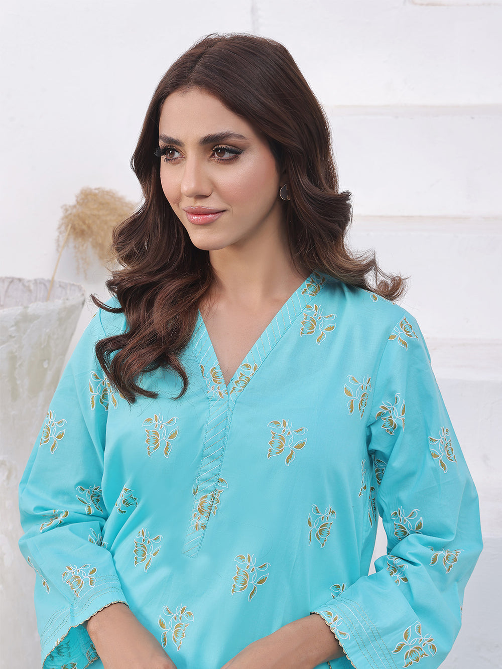 1Pc Printed Pret Kurti Lawn - OWKTG-2310031