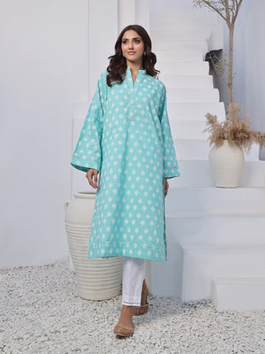 1Pc Printed Pret Kurti Lawn - OWKTG-2310032