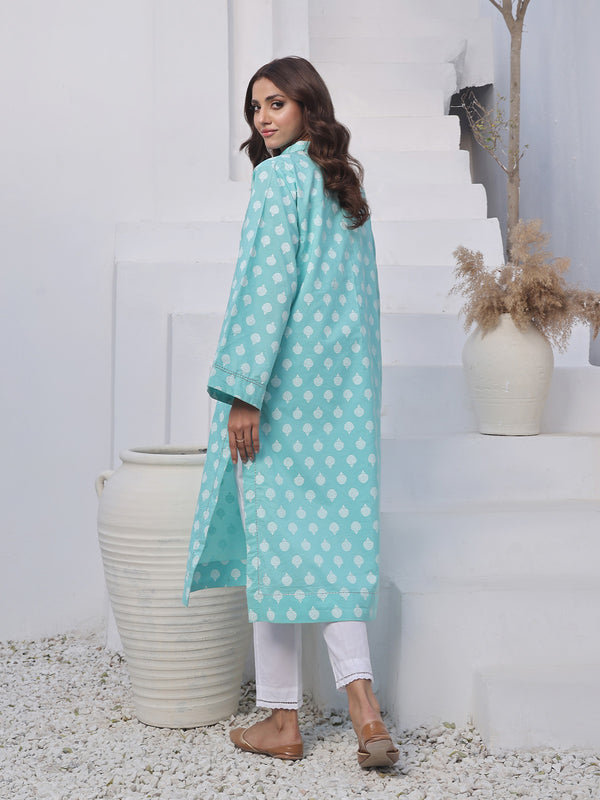 1Pc Printed Pret Kurti Lawn - OWKTG-2310032