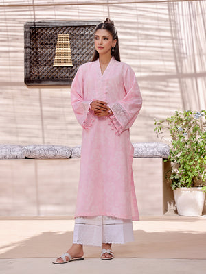 1Pc Embroidered Unstitched Lawn Pink - OLEKS-6219-A